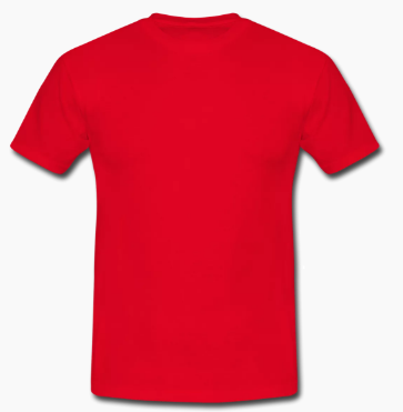red tee shirt
